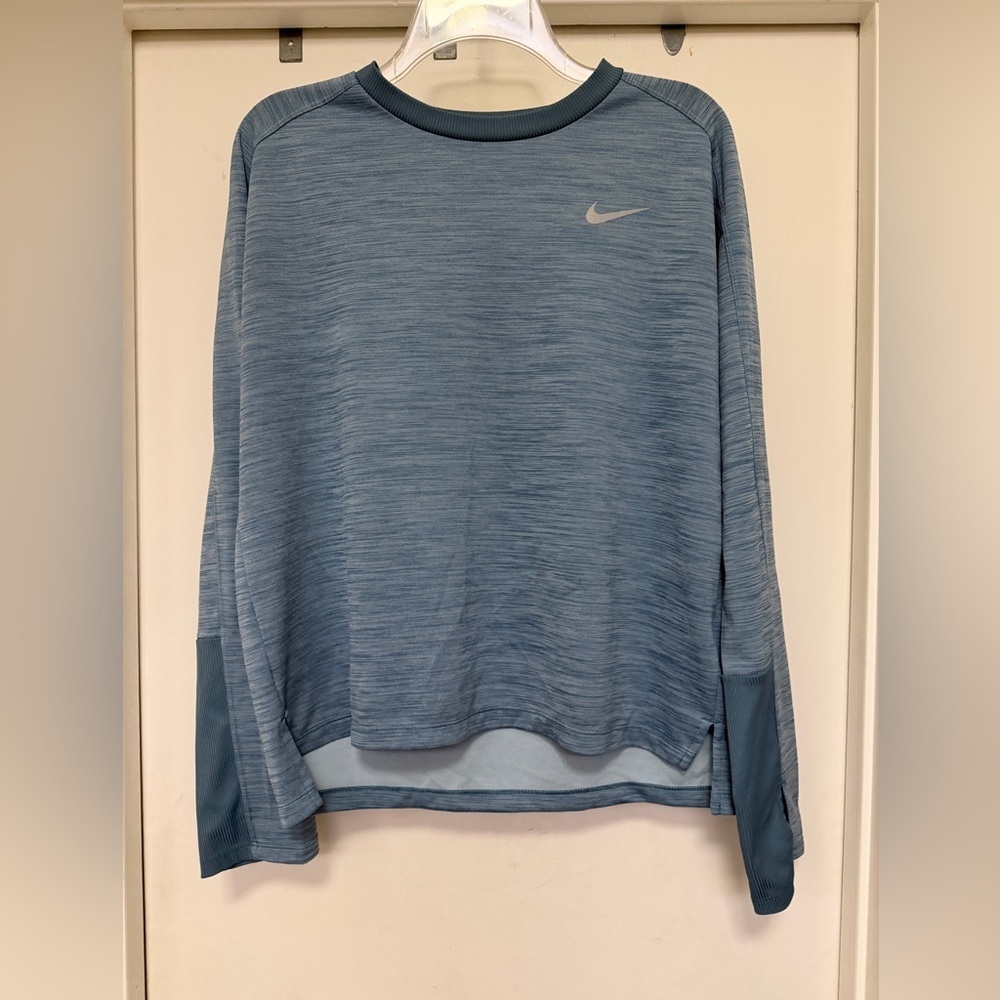 Nike Running long sleeve pacer thermal - blue - size L